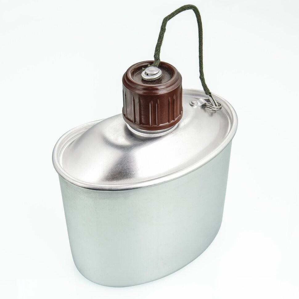 Котелок солдатский комбинированный (новодел), с чехлом, 1000 мл. Котелок солдатский комбинированный (новодел), с чехлом, 1000 мл.